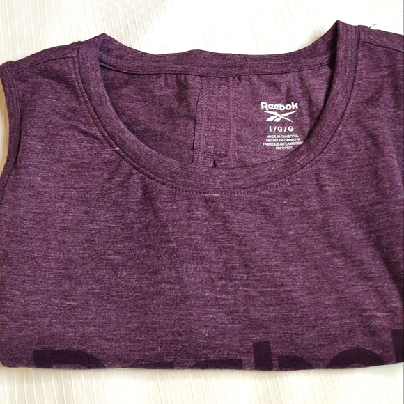 NEW Reebok Purple Tank Top Size Large - Picture 1 of 6